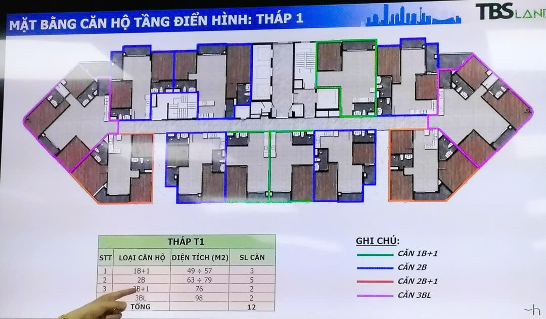 Mặt Bằng Căn Hộ G Sky Line Home