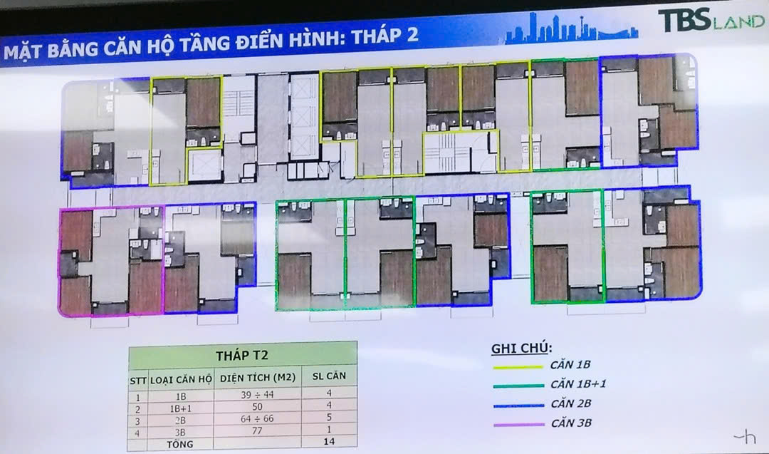 Mặt Bằng Căn Hộ G Sky Line Home