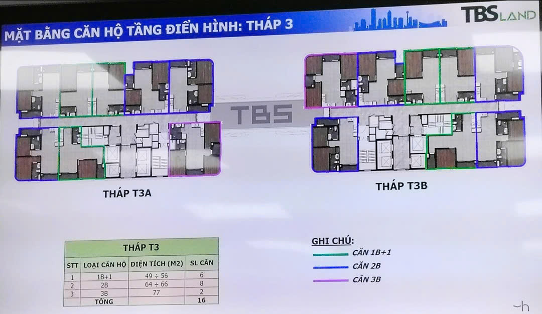 Mặt Bằng Căn Hộ G Sky Line Home